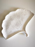 Decorative "Ginkgo biloba" leaf plate