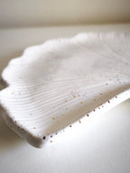 Decorative "Ginkgo biloba" leaf plate