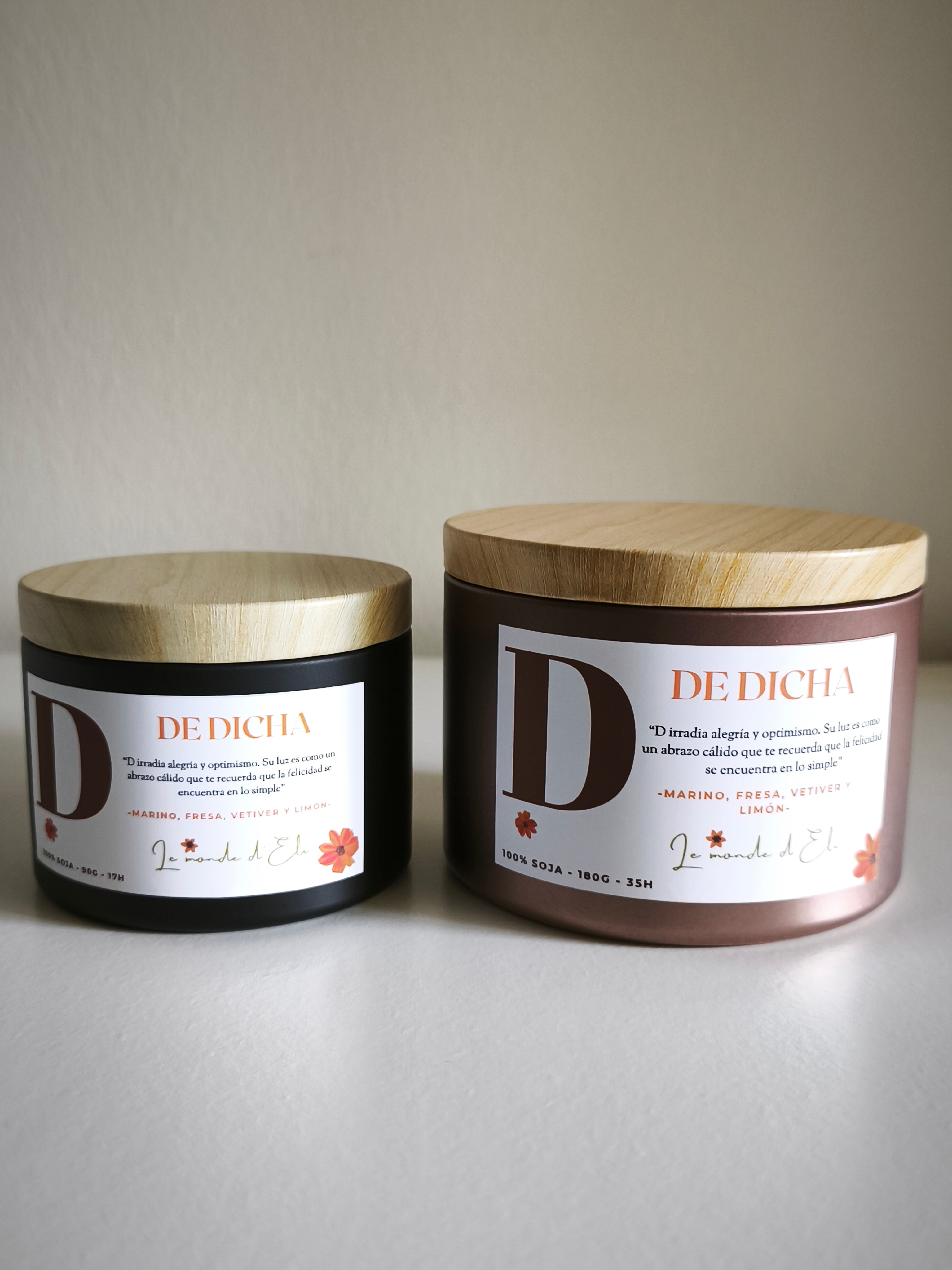 Vela aromática D de Dicha
