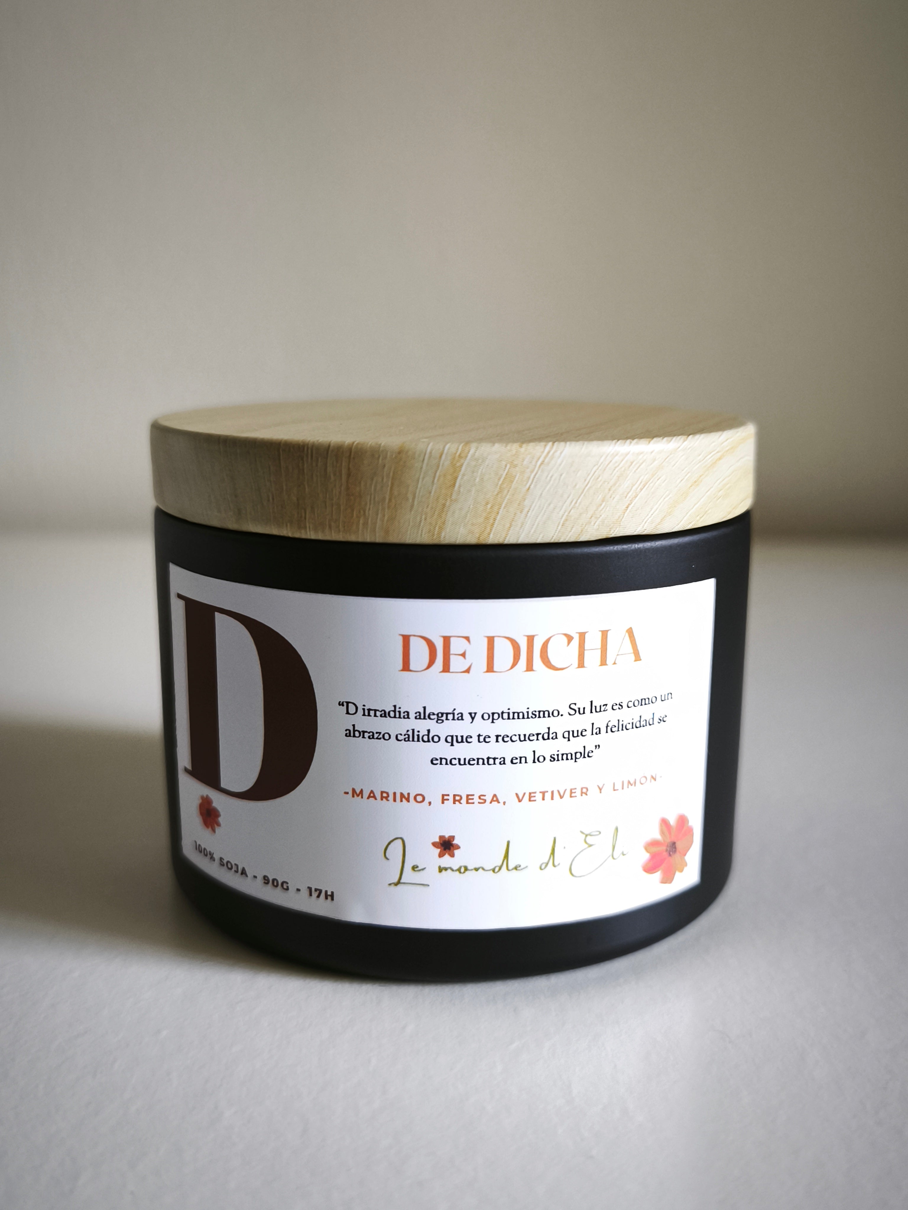 Vela aromática D de Dicha