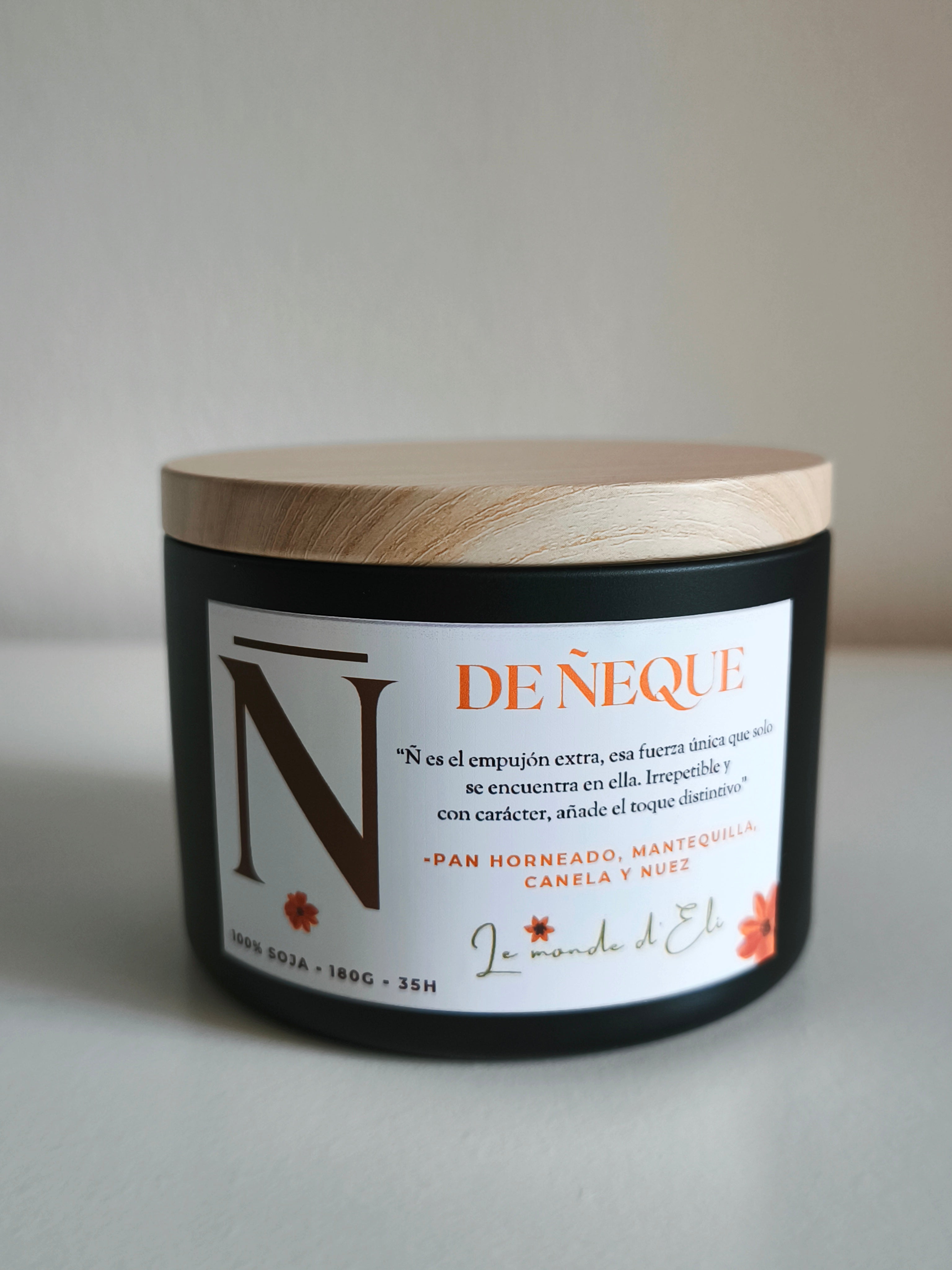 Scented candle Ñ de Ñeque