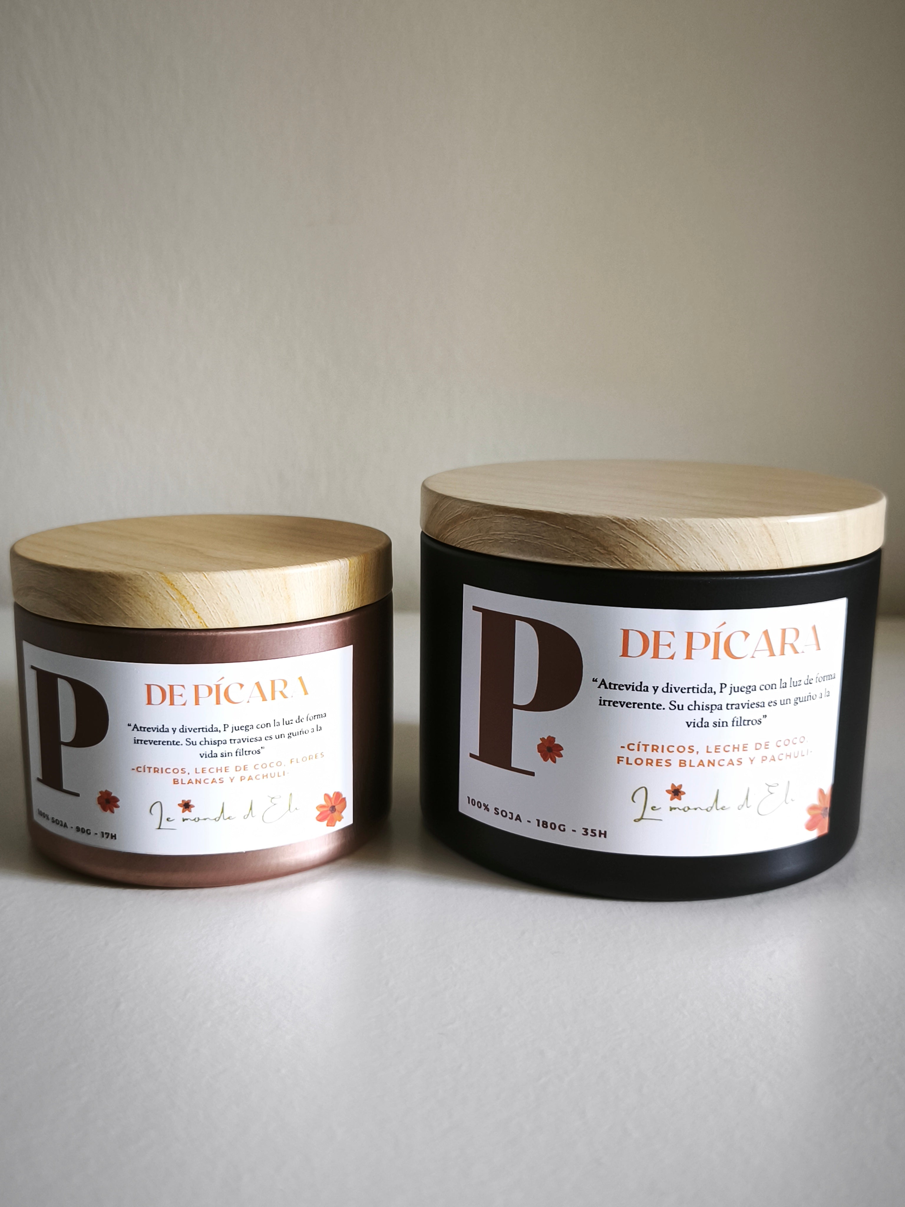 Scented candle P de Pícara