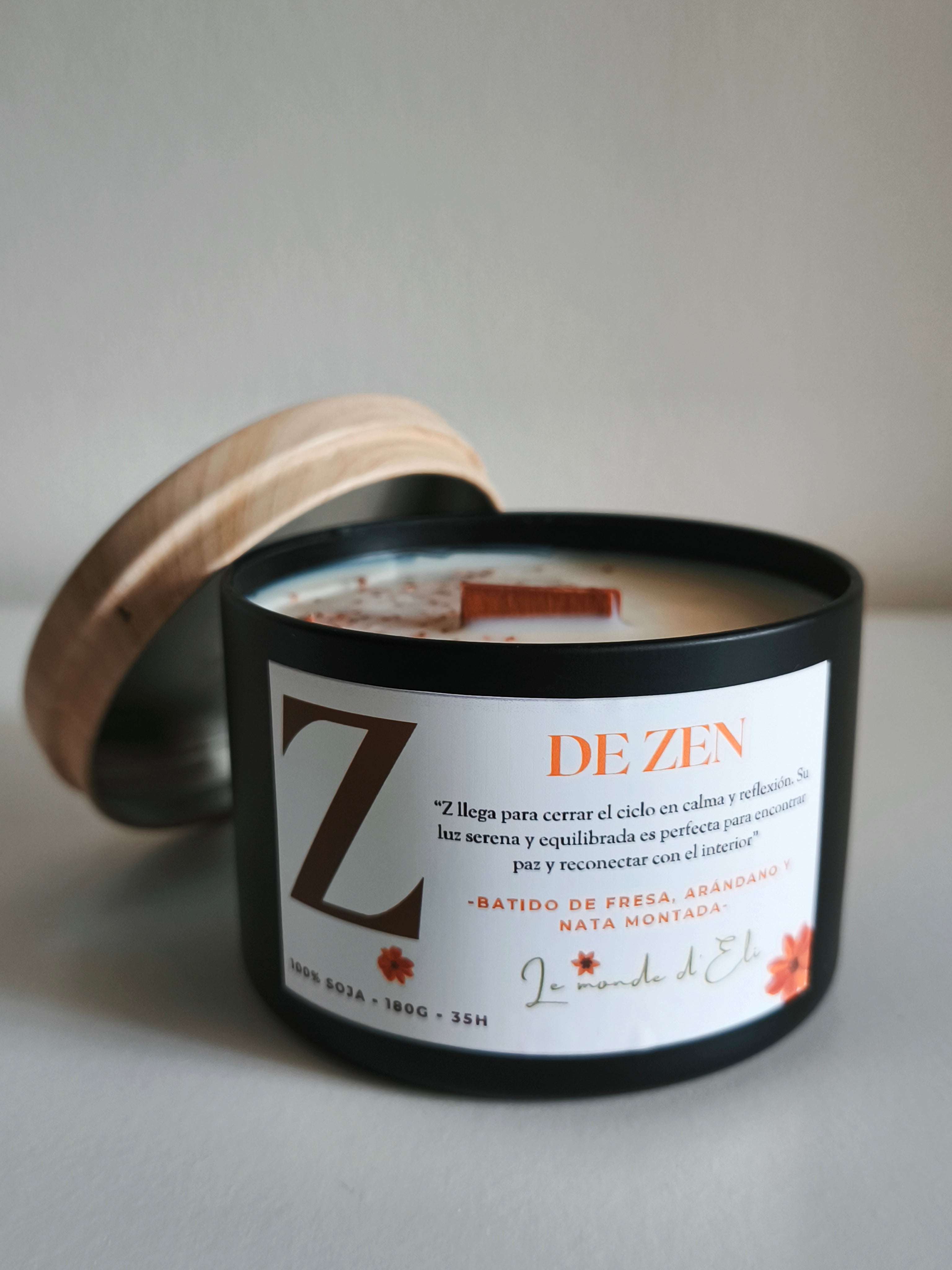Z for Zen scented candle