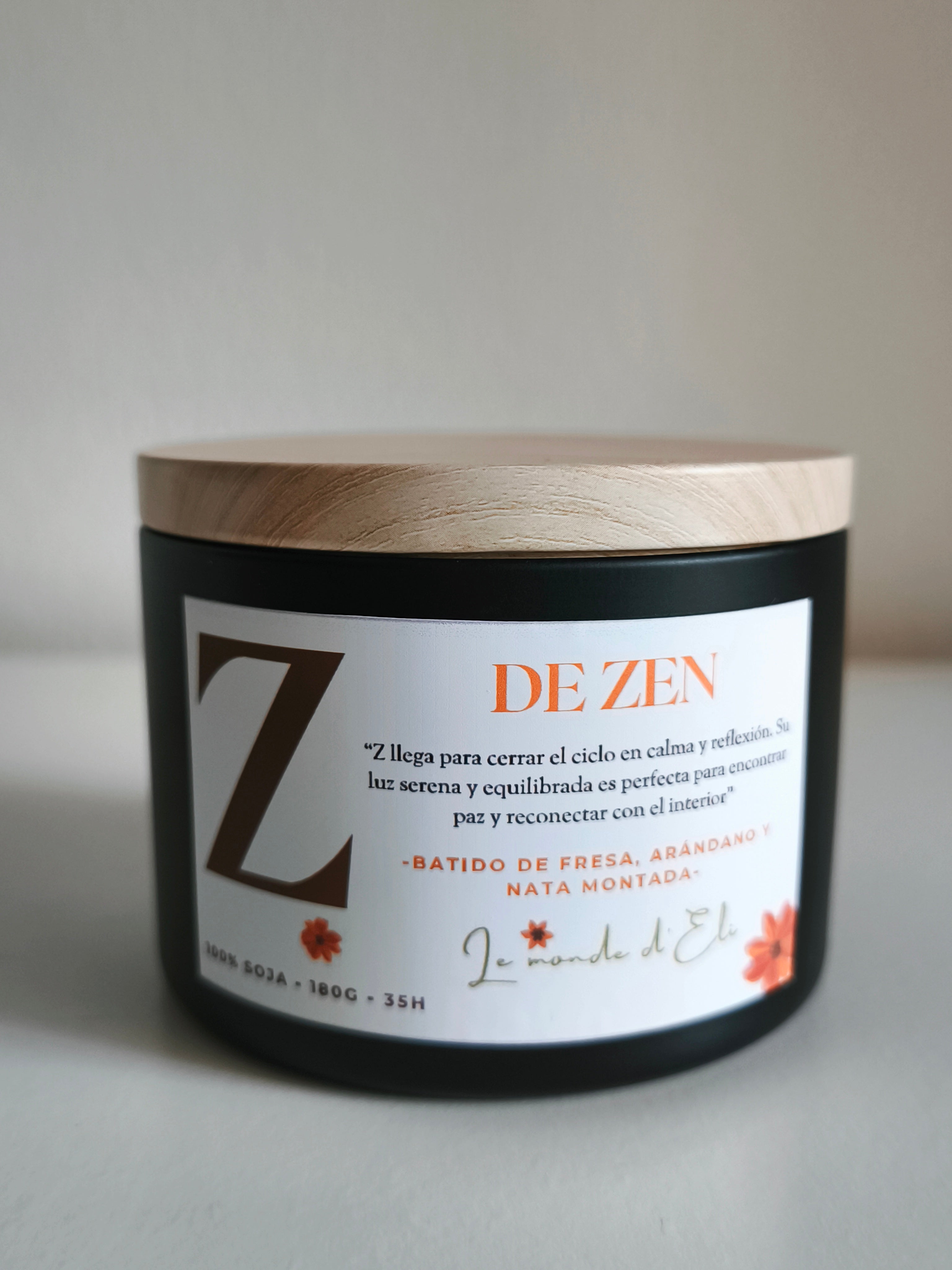 Z for Zen scented candle