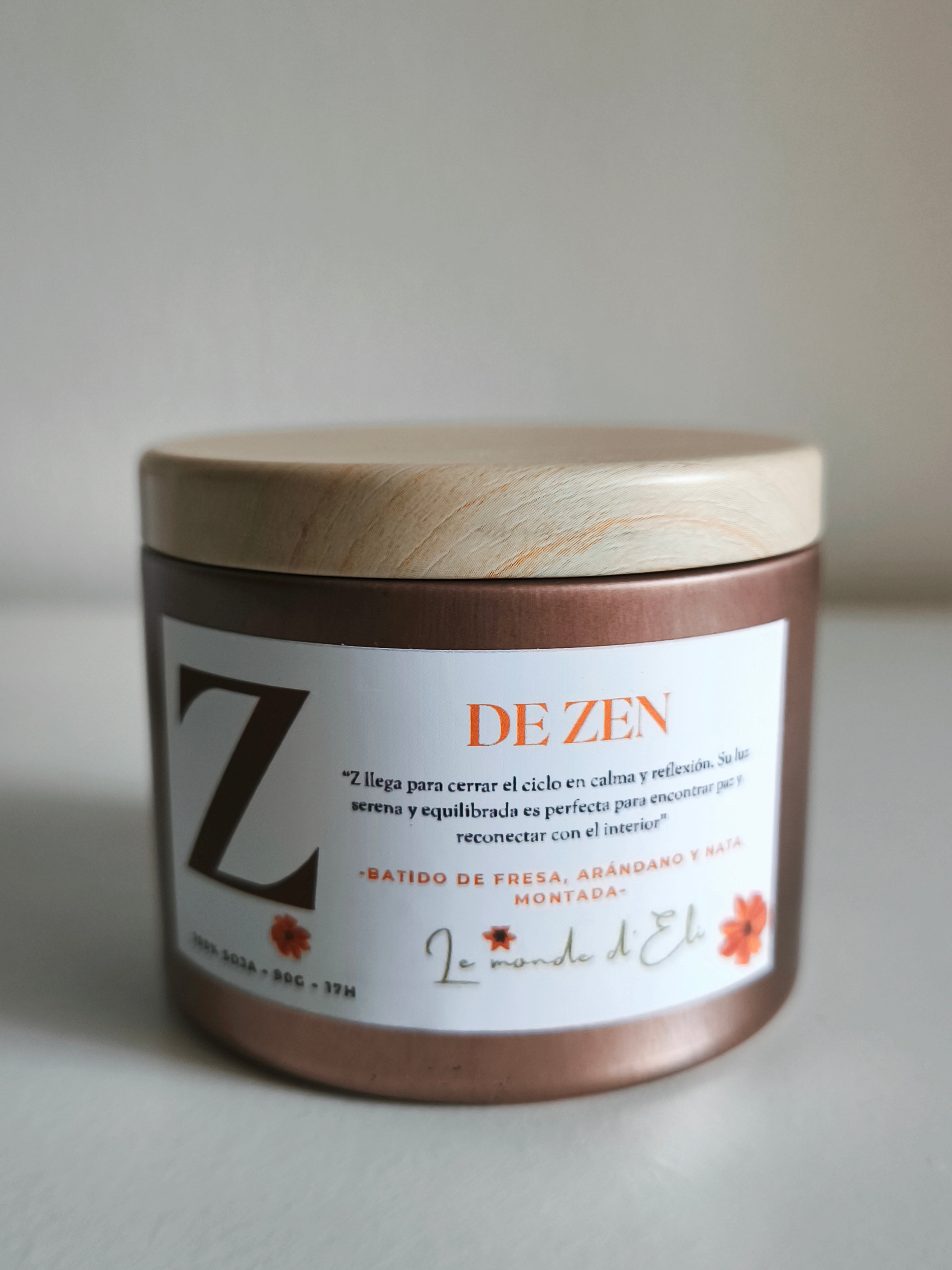 Z for Zen scented candle
