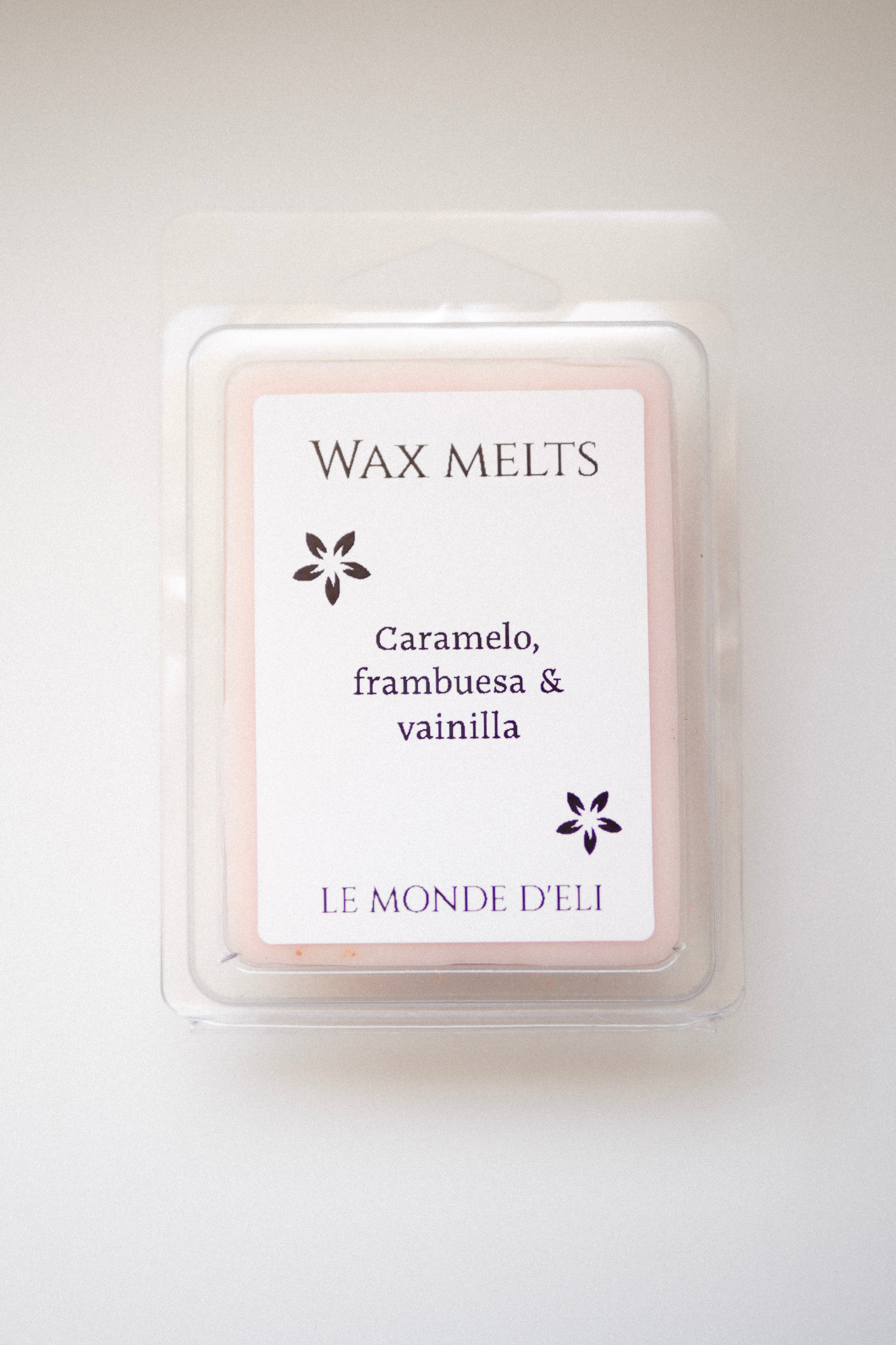 Wax melts - Caramelo, vainilla & frambuesa